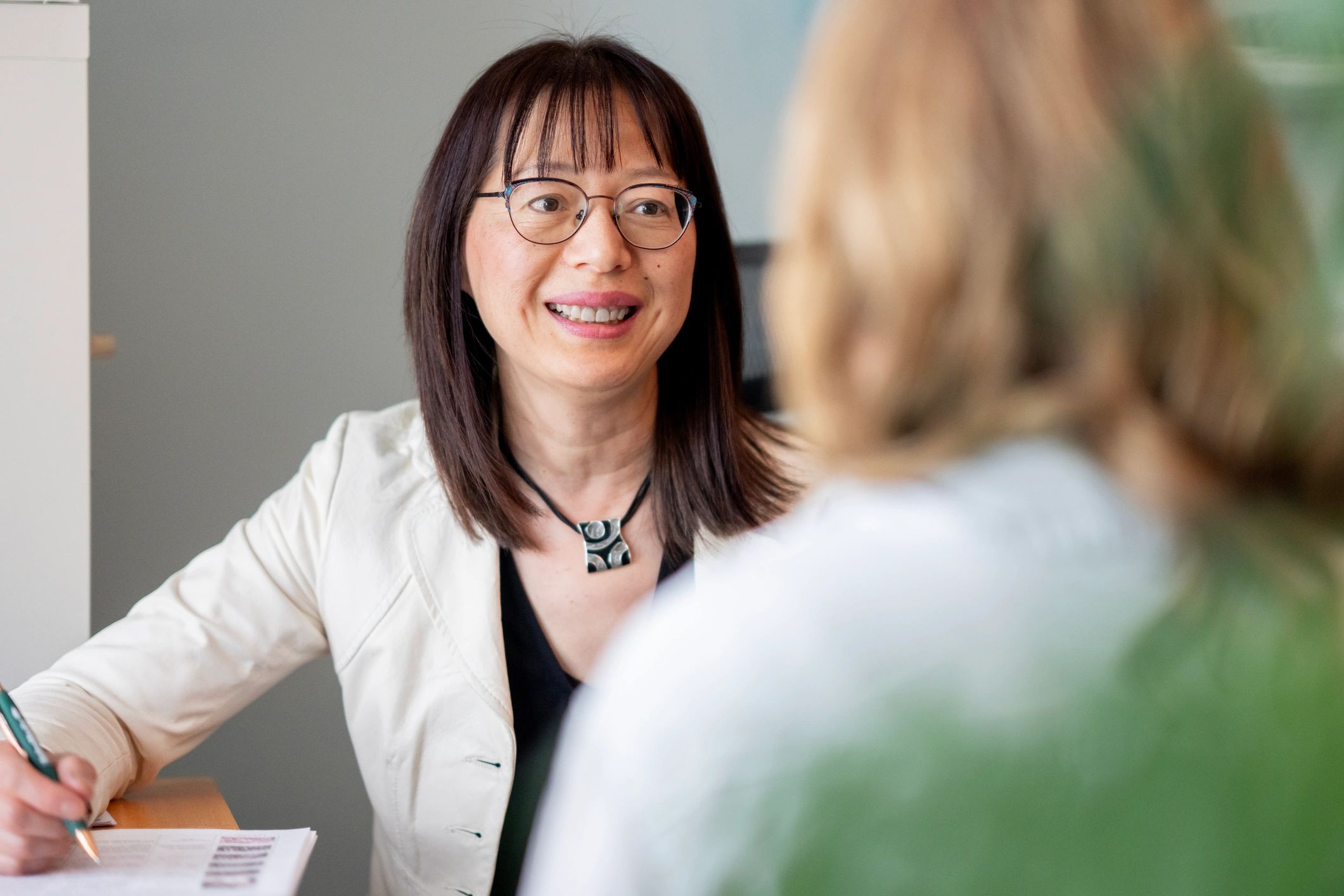 One-on-one coaching style workshop session
